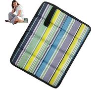 Ppmter Outdoor Sitting Pad Folding Camping Mat Portable Waterproof Oxford Cloth Foam Sitting Pad Prevent Dirty Small Picnic Seat Pad for Beach Park