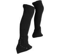 Ppmter Winter Figure Skating Leg Warmers Knitting Long Leg Warmers Skating Socks for Women Girls Yoga Ballet Dance Ice Skating Accessories