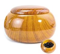 Ppmter Wooden Go Cans Weiqi Storage Box with Cover Components Jars Holder Empty Chess Box Go Game Gifts for Beginners