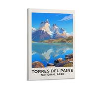 PPNVMKX Torres Del Paine National Park Vintage Travel Posters 08x12inch(20x30cm) Wall Decor Painting Canvas Wall Art Living Room Poster Bedroom