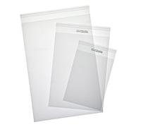 PPO Compostable Cello Bags - Clear Greeting Card Display Biodegradable Cellophane Wrap Envelopes (500, C4 - 215 x 305mm (8.5″ x 12))