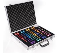 PPOLB Chakra Tuning Forks Set, 7 Chakra and 1 Soul Purpose Weighted Tuning Forks Set for Healing, Sound Therapy, Chakra Tuning Fork Set with Tuning Fork Activator and Exquisite Gift Box