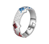 PPONE Derling In The Franx Ring Anime 02 Zero Two Cosplay Ring Silver 925 Adjustable Props Jewelry for Fans