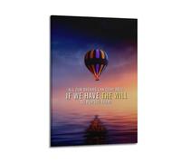 PPOXXFFE Follow Your Dreams Poster Poster Decorative Painting Canvas Wall Posters And Art Picture Print Modern Family Bedroom Decor Posters 08x12inch(20x30cm)