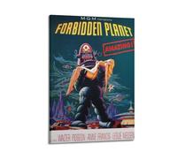 PPOXXFFE Forbidden Planet Movie Poster Poster Decorative Painting Canvas Wall Posters And Art Picture Print Modern Family Bedroom Decor Posters 24x36inch(60x90cm)