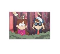PPOXXFFE Gravity Falls Poster Poster Decorative Painting Canvas Wall Posters And Art Picture Print Modern Family Bedroom Decor Posters 12x18inch(30x45cm)