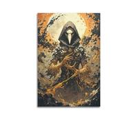 PPOXXFFE Hoodie Dark Plague Doctor Poster Poster Decorative Painting Canvas Wall Posters And Art Picture Print Modern Family Bedroom Decor Posters 08x12inch(20x30cm)