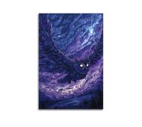 PPOXXFFE Owl Flying Under The Starry Sky Poster Poster Decorative Painting Canvas Wall Posters And Art Picture Print Modern Family Bedroom Decor Posters 16x24inch(40x60cm)