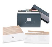 PPP Meal Planner with 72 Recipe Cards (Freezer Menu) - Weekly Menu Planner | Sturdy Recipe Box | 12 Reusable Grocery Shopping Lists | 5 Blank Recipe Cards | Recipe Card Protector | Recipe Ideas