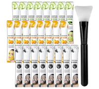 PPPanYiDi - Cleansing Mud Mask Set: The face mask set contains 24 mud masks, 3 different styles and 1 mask brush.The use of the mask brush