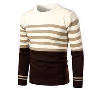 PPPPA Men Winter Sweater Warm Outdoor Jumpers Crew Neck Pullover Sweaters Casual Autumn Jumper Men's Jumper Crew Neck Knitted Sweater Classic Fit Long Sleeve Pullover Men's Sports Jumper