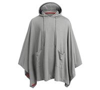 PPPPA Unisex Casual Hooded Poncho Cape Cloak Mens Loose Tops Irregular Hem Fashion Coat Hoodie Pullover with Pocket Winter Poncho Oversized Warm Wearable Blanket Cape Wraps Shawl Long