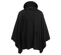 PPPPA Unisex Casual Hooded Poncho Cape Cloak Mens Loose Tops Irregular Hem Fashion Coat Hoodie Pullover with Pocket Winter Poncho Oversized Warm Wearable Blanket Cape Wraps Shawl Long