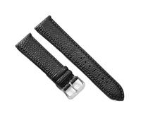 PPQIRU 1pcs PU Leather Watch Band 12mm 14mm 16mm 18mm 20mm 22mm Strap For Women Ultra-thin Wrist Watchband Universal Replacement Belt For Men Women(Black-silver,16mm)