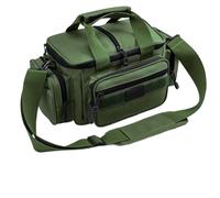 PPQIRU Fishing Bag Waterproof Storage Bags 600D Oxford Fabric High Capacity Tourist Mountain Hiking Backpack Long-Lasting Fishing Gear(Green)