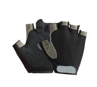 PPQIRU Gym Gloves Breathable Half Finger Gym Dumbbells Gloves Men Women Bodybuilding Exercise Sports Gloves for Cycling Bicycle Anti Slip(Black,L)