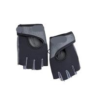 PPQIRU Gym Gloves Gym Fitness Sport Gloves Weightlifting Yoga Dumbbells Elasticity Breathable Gloves(Black,L)