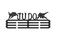 PPQIRU Medal Hanger Holder Display Male Judo Sports Medals Display Rack Hook for 60+ Medals Wall Mount Ribbon Display Holder(Style 01)