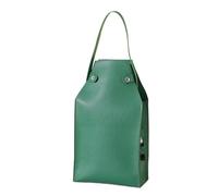PPQIRU Pu Leather Red Wine Packing Bag with Handles Reusable Carriers Handbag Champagne Two Bottle Packaging for Bottles(Green)