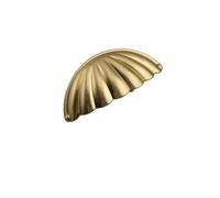 PPQIRU Shell Cup Handles 4 Pcs Shell Knob Door Handle Retro Metal Brass Kitchen Drawer Cabinet Door Handle Furniture Knob Handware Cupboard Antique(Color 2)