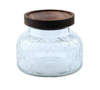 PPQIRU Vintage Candy Jar Glass Storage Jar With Lid, Home Candy Box Coffee Bean Storage Bottle For Kitchen Food Seasoning Sugar