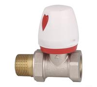 PPR Brass Right Angle Manual Temperature Control Valve for Radiator | Heating Efficient Flow Regulation for durable ABS Construction Easy Install in Tight Spaces Home Improvement