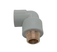 PPR Fittings: Elbow 90 Degree with External Thread, 20 mm x 1/2 Inch, Pipe Welding Technology PP-R.