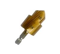 PPR Lifting Stepped Drill Multipurpose Sturdy Water Pipe Connection | Bearing steel with titanium coating,wear-resistant,durable,hexagonal shank,low cutting resistance,for PPR pipe