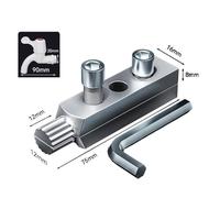 PPR Pipe Threader and Broken Wire Extractor for 1/2 Inch and 3/4 Inch Pipes, Compatible with Hand Drills, Metal Construction with Threads for Faucet and Angle Valve Plumbing Repairs 2