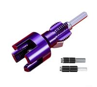 PPR Pipe Threader Internal Thread for 4 6 Point PVC Water Pipe, Alloy Steel Drill Bit Reamer with Double End Design for 1/2 3/4 Inch Plumbing Repair Tasks(F)