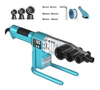 PPR Plastic Pipe Welding Machine, Digital Hot-Melt Socket Fusion Welder for 20-63mm Pipes with Display