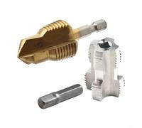 Ppr Water Pipe Internal Thread Opener Having Ppr Drill Bit for PVC Plastic Pipe 6.35mm Hex Shank Stepped Expander for 1/2 Inch and 3/4 Inch Pi (B)