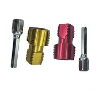 PPR Water Pipe Threader Tool for 20MM and 25MM Plastic Pipes, Internal and External Thread Cutting with Integrated 1-Piece Metal Design, Red Gold