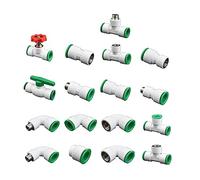 PPRWater Pipe Quick Coupling 4/6Inches Hassle-Free Connection Leak-Proof for 20/25PE Hot/Cold Water Pipe PPRpipe Fittings Hot and Cold Water Accessories PPRpipe