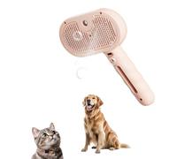 PPSMRT Fur Comb for Dogs, USB Charging Brush, Steam Added 35ml Water Tank 11.5 x 8 x 20.8 cm, Hair Care, Detangling, Knots Removal, (Pink)