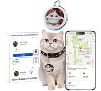 PPSMRT GPS for Dogs and Cats, Waterproof GPS Cat Collar Locator, Pet GPS Locator with Bluetooth Smart, Real Time Activity Tracker (GPS Cat)
