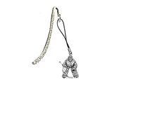 ppsp12 Ice Hockey Net Minder Pewter Emblem On A Pattern Bookmark with Cord