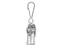 PPSS07 Gemini From Fine English Pewter On a Zip Puller For Coats , Bags ETC Posted By CreatedByJake
