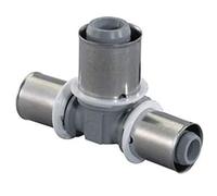 PPSU S-Press 1022724 Reduced Tee for Multilayer Piping, 16-50 mm Diameter, 20 x 16 x 20, Grey