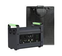 PPT Powerpack Pro 1000 Portable Power Station with 120W 12V Semi Flexible Solar Panel