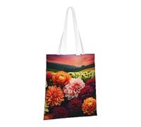 PPTHSNVB Beautiful Flowers Canvas Tote Bag for Women Reusable Shopping Grocery Bags with Handles Cloth bags