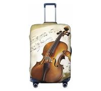 PPTHSNVB Butterfly and cello Luggage Covers for Suitcase Elastic Suitcase Cover Protector Dustproof Anti-Scratch Thicken Travel Luggage Cover Washable Baggage Covers Fit 18-32 Inch Luggage, Black, XL
