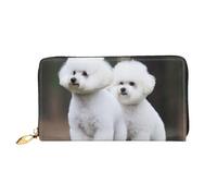 PPTHSNVB Cherry fruit Women's Wallet Large Capacity Credit Card Holder Zip Phone Clutch Ladies Travel Purse, Bichon Frise, One Size, Classic