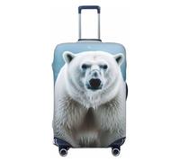 PPTHSNVB Cool Animal White Polar Bear Luggage Covers for Suitcase Elastic Suitcase Cover Protector Dustproof Anti-Scratch Thicken Travel Luggage Cover Washable Baggage Covers Fit 18-32 Inch Luggage