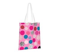 PPTHSNVB Crazy polka dots Canvas Tote Bag for Women Reusable Shopping Grocery Bags with Handles Cloth bags