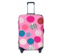 PPTHSNVB Crazy polka dots Luggage Covers for Suitcase Elastic Suitcase Cover Protector Dustproof Anti-Scratch Thicken Travel Luggage Cover Washable Baggage Covers Fit 18-32 Inch Luggage, Black, L