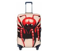 PPTHSNVB Cute little red spider Luggage Covers for Suitcase Elastic Suitcase Cover Protector Dustproof Anti-Scratch Thicken Travel Luggage Cover Washable Baggage Covers Fit 18-32 Inch Luggage, Black