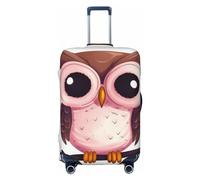 PPTHSNVB Cute owl Luggage Covers for Suitcase Elastic Suitcase Cover Protector Dustproof Anti-Scratch Thicken Travel Luggage Cover Washable Baggage Covers Fit 18-32 Inch Luggage, Black, XL