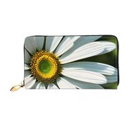 PPTHSNVB Eiffel Tower Love Paris Women's Wallet Large Capacity Credit Card Holder Zip Phone Clutch Ladies Travel Purse, Daisy, One Size, Classic