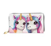 PPTHSNVB Eiffel Tower Love Paris Women's Wallet Large Capacity Credit Card Holder Zip Phone Clutch Ladies Travel Purse, Cute Horse, One Size, Classic